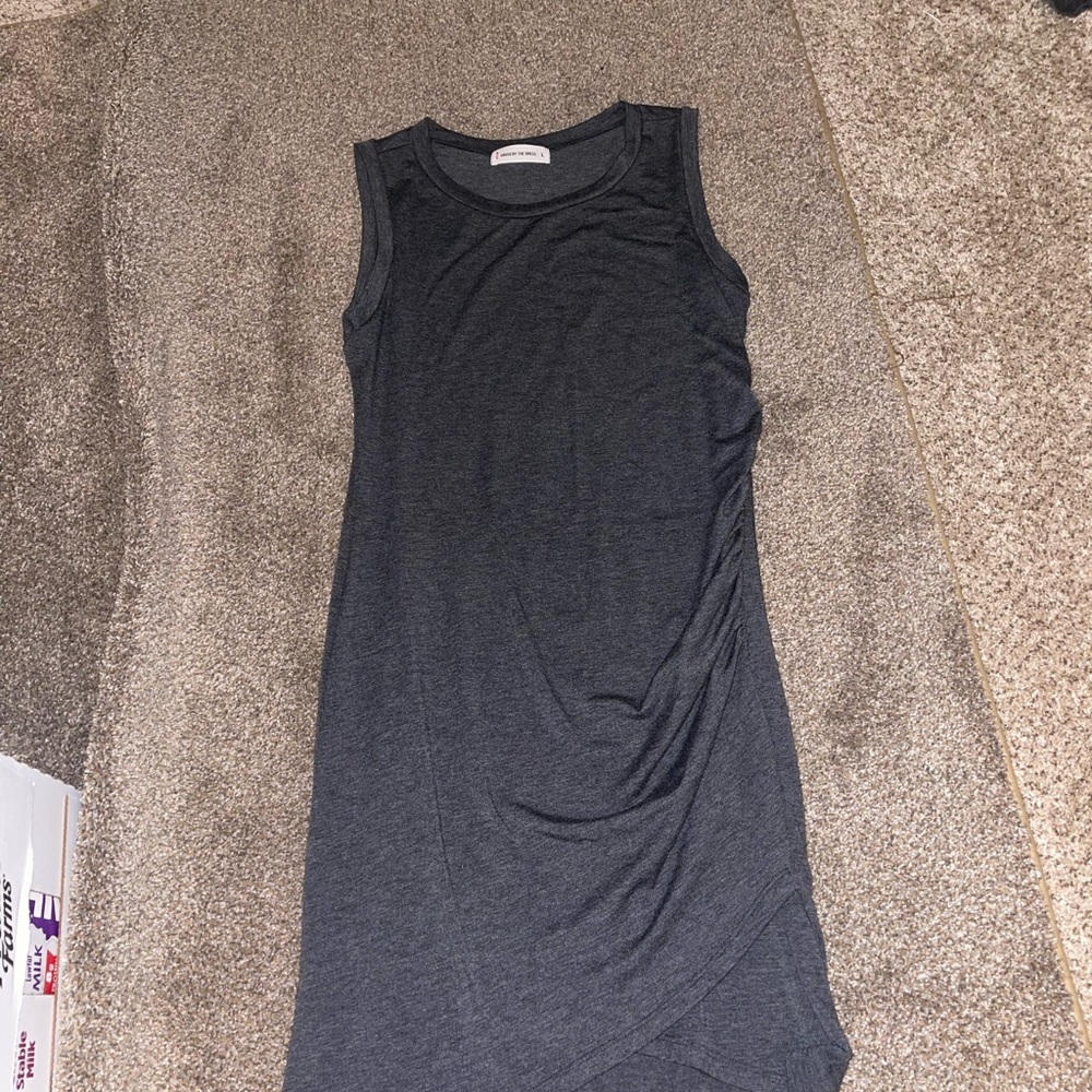 Black Crew Neck Sleeveless Sheath Dress